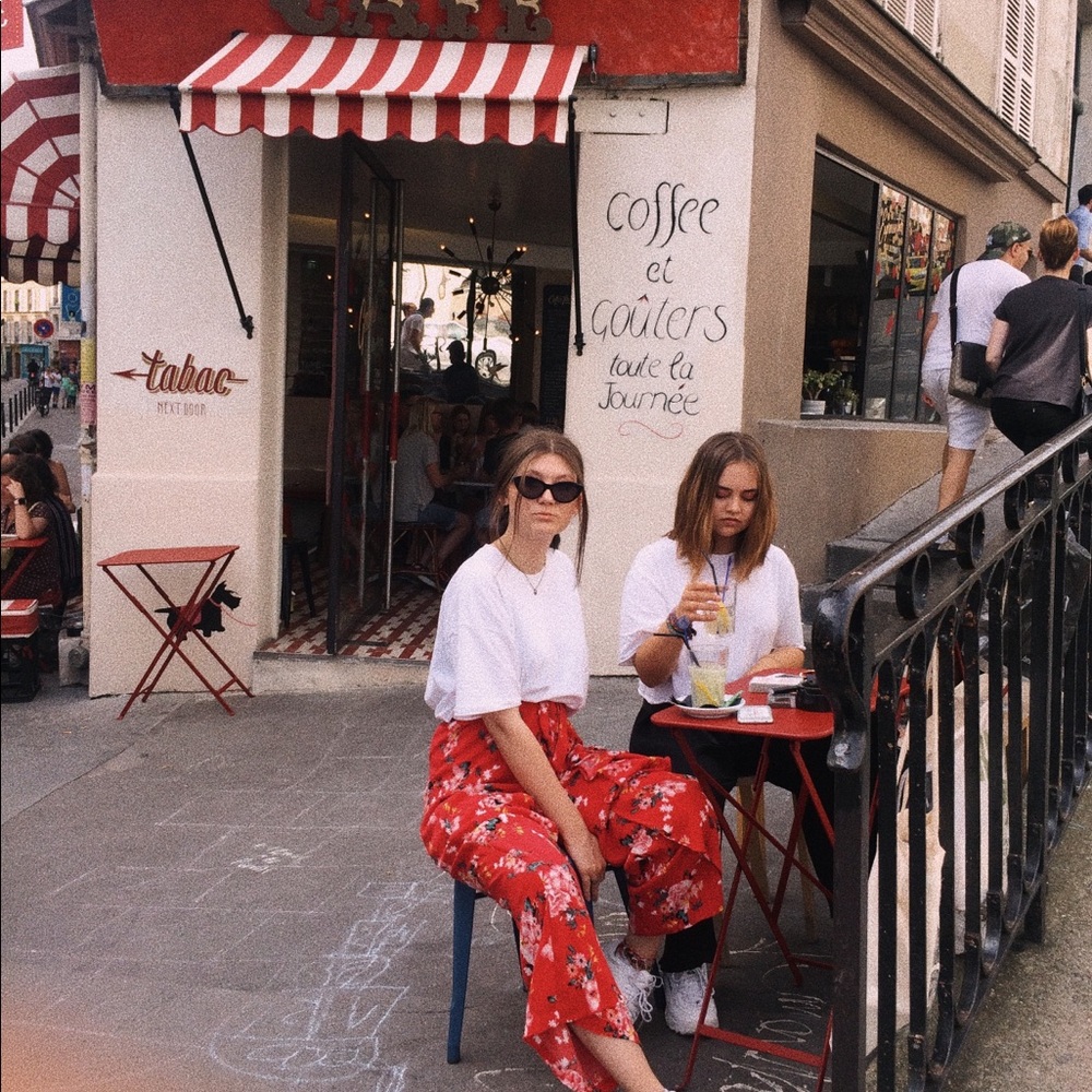 FLORAL WIDE LEG PANTS 🌺